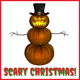 Pumpkin Snowman
